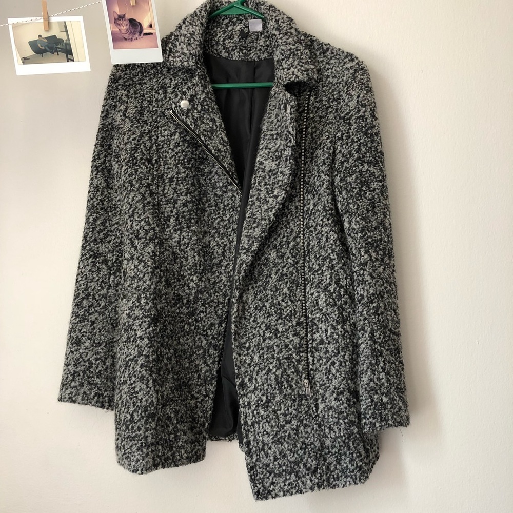 HM Grey&Black Peacoat